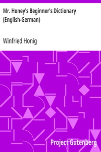 Mr. Honey's Beginner's Dictionary (English-German)