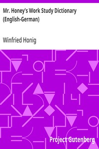 Mr. Honey's Work Study Dictionary (English-German)