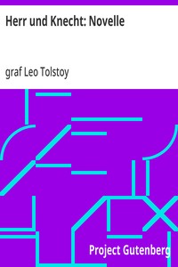 Herr und Knecht: Novelle