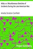 Alida; or, Miscellaneous Sketches of Incidents During the Late American War.