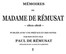 Mémoires de madame de Rémusat (1/3)