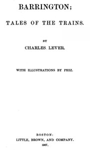 Barrington. Volume 2 (of 2)