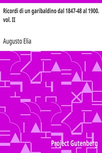 Ricordi di un garibaldino dal 1847-48 al 1900. vol. II