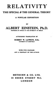 Relativity: The Special & the General Theory