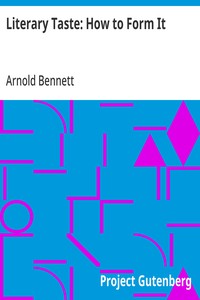 Literary Taste: How to Form It