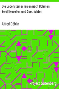 Die Lobensteiner reisen nach Böhmen: Zwölf Novellen und Geschichten