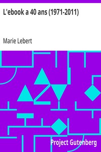 L'ebook a 40 ans (1971-2011)