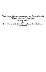 Das Tabu und die Ambivalenz der Gefühlsregungen