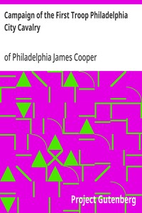 Campaign of the First Troop Philadelphia City Cavalry