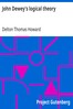 John Dewey's logical theory