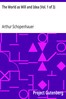 The World as Will and Idea (Vol. 1 of 3)