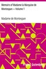Memoirs of Madame la Marquise de Montespan — Volume 1