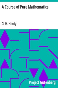 A Course of Pure Mathematics