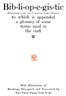 Bib-li-op-e-gis-tic (Pertaining to the art of binding books.—Dibdin)