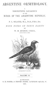 Argentine Ornithology, Volume 2 (of 2)