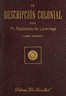 Descripción colonial, libro primero (1/2)