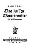 Das heilige Donnerwetter. Ein Blücherroman