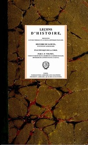 Leçons d'histoire,