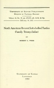 North American Recent Soft-Shelled Turtles (Family  Trionychidae)