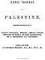 Early Travels in Palestine