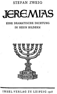 Jeremias: Eine dramatische Dichtung in neun Bildern