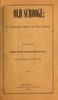 "Old Scrooge": A Christmas Carol in Five Staves.