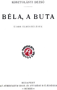 Béla, a buta