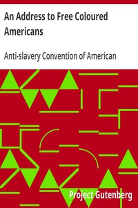 An Address to Free Coloured Americans