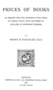 Prices of Books