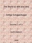 The World as Will and Idea (Vol. 3 of 3)