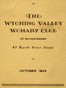 Program for October 1929: The Wyoming Valley Woman's Club of Wilkes-Barre