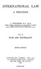 International Law. A Treatise. Volume 2 (of 2)