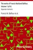 The works of Francis Maitland Balfour, Volume 1 (of 4) :  Separate memoirs