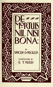 De Mortuis Nil Nisi Bona