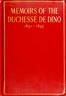 Memoirs of the Duchesse de Dino (Afterwards Duchesse de Talleyrand et de Sagan), 1831-1835