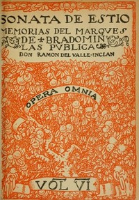 Sonata de estío: memorias del marqués de Bradomín