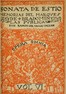 Sonata de estío: memorias del marqués de Bradomín