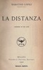 La distanza: commedia in tre atti
