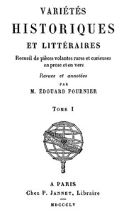 Variétés Historiques et Littéraires (01/10)