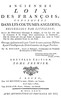 Anciennes loix des François, conservées dans les coutumes angloises, recueillies par Littleton, Vol. I