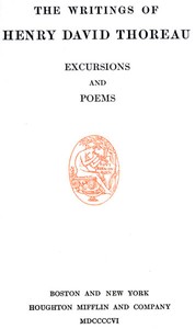 Excursions, and Poems