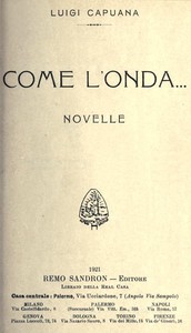 Come l'onda... Novelle