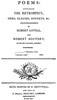 Poems: Containing The Restropect, Odes, Elegies, Sonnets, &c.