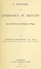 A History of Epidemics in Britain, Volume 1 (of 2)