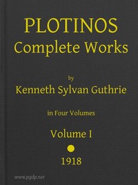 Plotinos: Complete Works, v. 1