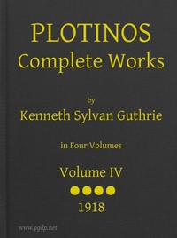 Plotinos: Complete Works, v. 4
