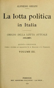 La lotta politica in Italia, Volume 3 (of 3)