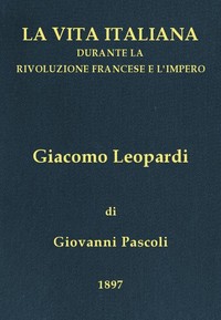 Giacomo Leopardi (1798-1837)
