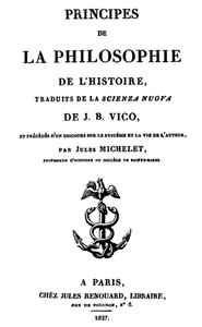 Principes de la Philosophie de l'Histoire