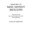 Memoirs of Miss Sidney Biddulph